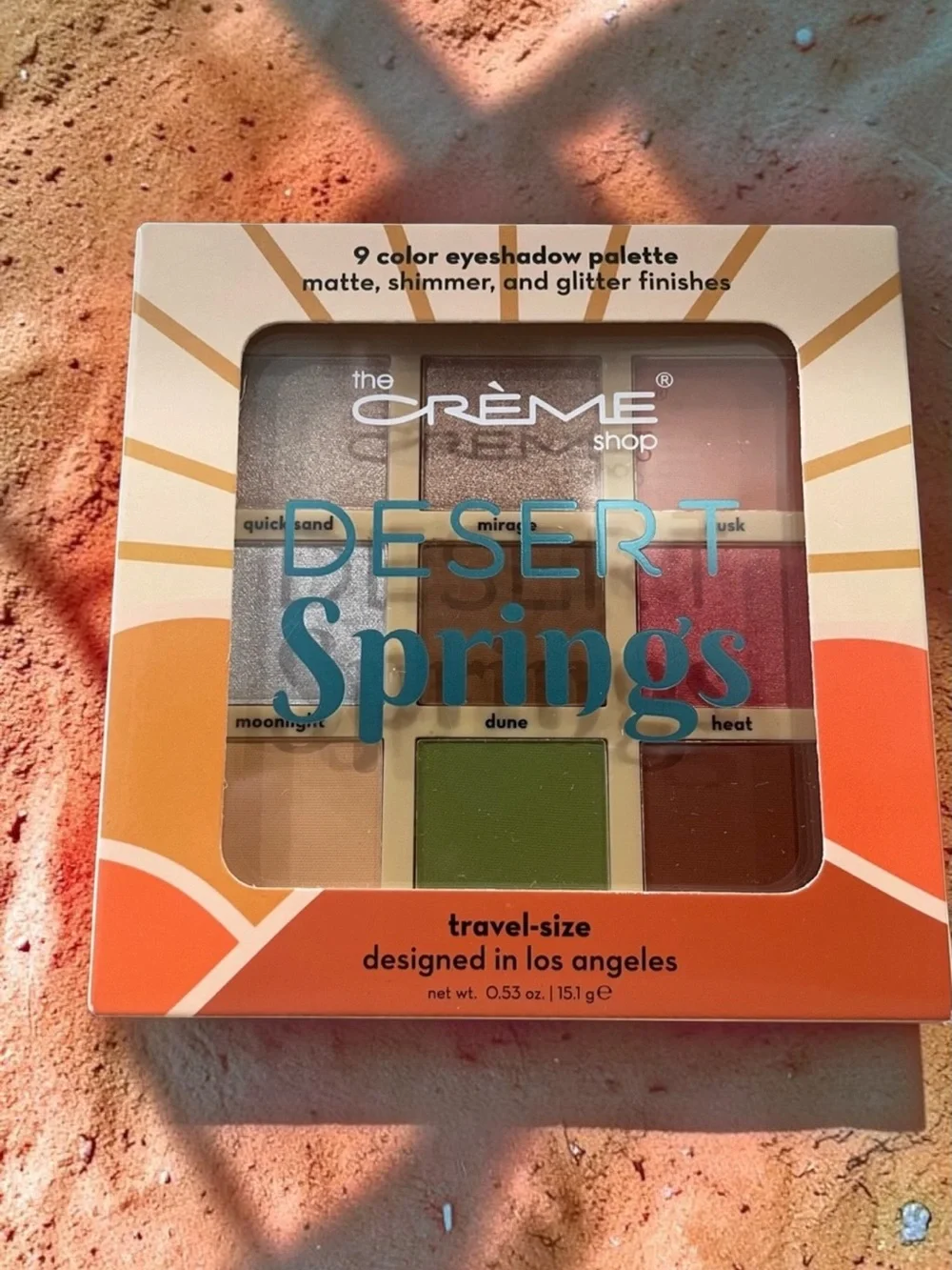 The Crème Shop Desert Springs 9 Color Eyeshadow Palette NIB